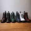 1460 popular clássico 8 furos Botas Martin sapatos masculinos DR botas de cano alto para casal couro britânico casual retrô macacão botas