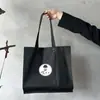 Bolsa de Ropa Casual Bolsa de Compras Eva Negro Café Manchas Logo Personalizado Bolso de Mano Bolso de Hombro Bolsa para Tienda de Ropa