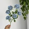 6 Rosas Pequenas para Decoração de Casamento, Flores Artificiais, Rosas Simuladas, Decoração de Casa, Flores Artificiais, Rosas Pequenas, Flores Simuladas