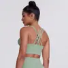 Sujetador Deportivo Cruzado en la Espalda con Sensación de Nube Transfronterizo Chaleco de Fitness a Prueba de Impactos Ropa de Yoga para Mujer