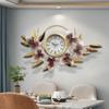 Reloj Decorativo de Pared de Hierro Forjado Colgante de Pared Silencioso Estilo Moderno Simple