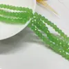 Cuentas Planas de Ábaco de 4 mm Cuentas de Vidrio de Cristal Cuentas de la Rueda de la Fortuna Ropa DIY Cuentas Sueltas Accesorios para el Cabello Accesorios para Bufanda y Collar