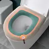 Cojín para Asiento de Inodoro para Uso en Casa, Funda de Asiento de Inodoro de Felpa, Engrosado de Invierno, Universal para Todas las Estaciones, Cojín Anillo para Asiento de Inodoro de Forro Polar