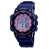 Reloj Electrónico, Deportivo para Estudiantes Estilo Coreano Simple y Elegante, Tamaño Pequeño con Anillo Impermeable, Alarma, Reloj de Moda Estilo Ins