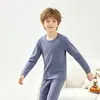 Ropa de Otoño para Niños y Pantalones Largos, Ropa de Casa 100% Algodón para Niños, Tops Base Antibacterianos Categoría A para Niñas, Pantalones Cálidos para Adolescentes