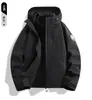 Nova Jaqueta Outdoor para Homens e Mulheres, Conjunto Três em Um Desmontável de Duas Peças, Roupa de Trabalho à Prova de Vento e Impermeável de Outono e Inverno para Mulheres, Personalizável