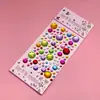 Adesivos de diamante meninas crianças gema cristal desenho animado recompensa adesivos tridimensional colar brinquedos decorativos atacado