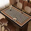 Jogo Americano de Jantar Retrô Francês para Casa, À Prova d'Água, À Prova de Óleo, Sem Lavagem, Jogo Americano para Mesa de Centro, Anti-Escaldante, Isolamento Térmico, Protetor de Mesa de Centro