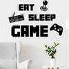 Versão Transfronteiriça dos adesivos de parede da máquina GAME EAT SLEEP GAME Criativo Divertido Casa adesivos personalizados FX-D19