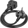 Cable de alimentación estándar británico Enchufe Toma de corriente Resistente Ignífugo Toma única Cable de extensión Cable de alimentación pequeño Toma de corriente negra