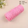 Corda de Algodão Trançada Vintage Feita à Mão de 3mm Corda de Algodão DIY Tapeçaria Corda de Fio de Algodão Grosso Acessórios de Amarração Lote de 100m Crochê