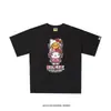 Camiseta de manga corta Bape estilo coreano transfronteriza, nueva co-marca Sanrio, caricatura linda, corte holgado, al por mayor