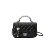 Bolsos cuadrados pequeños de estilo Chanel de lujo ligero para comercio exterior transfronterizo, bolsos de hombro y cruzados de alta calidad con textura para mujer, bolsos acolchados con cadena