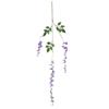 Vid de Flor de Glicina Simulada al por Mayor Cadena de Flor de Frijol Simulada Decoración de Arco de Boda Hoja Verde Flor Artificial Flor de Glicina Simulada
