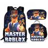 Mochila Escolar Roblox para Estudiante Transfronterizo Mochila para Estudiante de Primaria Mochila de Moda Juego de Tres Piezas Venta al por Mayor