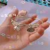 Ter Você É Minha Fonte de Força~ Pulseira de Sino com Caractere Fu Super Significativo, Ajustável, Versátil, Fofa, Nicho
