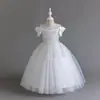 2025 Nuevo Vestido Poncho Explosiones de Amazon para Niña Vestido Vestido Vestido para Actuación de Piano Vestido de Princesa