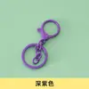 10 Juegos de Llavero de Cierre de Langosta Lacado de Tres Piezas Anillo para Colgar Llaves Cadena de Cuatro Secciones Materiales para Joyería DIY Colgante Accesorios