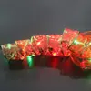 Luces Led Navideñas con Estampado Dorado, Guirnaldas de Doble Capa, Cinta, Decoraciones de Atmósfera Navideña, Adornos Colgantes, Luces Cálidas Navideñas, Cinta