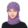 Chapéu de Lã de Inverno Engrossado e Forrado Peça Única Chapéu de Mãe Chapéu Mulheres Meia-Idade e Idosos Quente Outono e Inverno Chapéu de Tricô Atacado