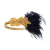 Diadema Retro de Pedrería Transfronteriza 1920 Great Gatsby Diadema de Plumas Accesorios para el Cabello de Fiesta de Cóctel Venta al por Mayor