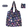 Bolsa de Tote de Compras Floral Grande de 190t en Stock de Gran Venta, Bolsa de Poliéster al por Mayor, Bolsa Plegable, Bolsa de Regalo Promocional
