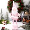 Decoraciones Navideñas Nuevas Transfronterizas Muñeco Rudolph Rosa Adornos de Muñeco Viejo Sin Rostro Navidad Retráctil