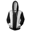Dia do Comércio Exterior Homem Morte Mais Espada de Madeira 8 Animação Impressão Digital 3D Jaqueta com Capuz Cardigan com Zíper
