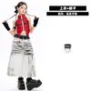 Disfraces de Jazz para Niñas Conjunto de Pantalones de Longitud Media con Degradado Moderno y Elegante para Actuaciones Escénicas Infantiles