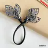 Pinza de pavo real retro de alta gama para mujer, herramienta para moño alto de flor en la parte posterior de la cabeza, clip de torsión para moño perezoso, accesorio para el cabello