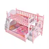 Quarto de bebê cama e cama boneca cama casa de brincar acessórios boneca chocalho casa de boneca comida miniatura cena de brincar adereços de filmagem