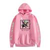 Uma peça Luffy com capuz Pullover Suor Outono Moda Jovem Marca Loose Shoulder Manga Longa Top