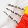 Tratamiento frontal estilo ruso fachada push bolsillo pequeño cabeza de pulido de uñas de diamante exfoliante herramienta de torno de uñas