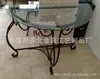Mesa de Chá de Ferro Forjado Europeu Artesanato Subei Artesanato em Metal Forjado Hall de Hotel Hotel Villa Mesa de Jantar de Ferro