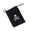 Bolsa de cordón Pirata Accesorio Calavera Halloween Juguete Pirata Monedas de Plástico Bolsa de Tela Decoración Directo de Fábrica