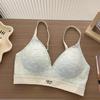 Ropa interior expandida para busto redondo para mujer, busto pequeño, push-up, que muestra el busto, cintura grande, delgada, copa vacía, sin marcas, engrosada, sujetador de dibujos animados