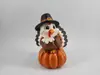 1 pieza Decoración de Resina para Mesa de Acción de Gracias con Pavo y Calabaza Adorno Navideño Manualidad para Exhibición en Sala de Estar
