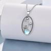 Nuevo collar transfronterizo de Temu con forma de estrella y seta lunar, pendientes de Pascua con personalidad y gancho para la oreja de luna, joyería