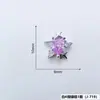 Nueva Manicura Joyería de Circonita Colgante de Mariposa Diamante Grande Corazón Montón de Diamantes Joyería de Uña Portátil