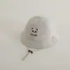 Gorro de Bebé Primavera y Otoño Ins Estilo Coreano Versátil Casual Panda de Bebé Sombrero Cubo Dibujo Animado Bebé Sombrero de Pescador