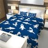 Juego de Cama de Tres Piezas de Venta Caliente Transfronterizo con Imágenes, Tejido Cepillado Ligero de 90g para Exportación