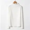 Camada base de fleece dupla face com gola alta, unissex, camiseta de manga comprida confortável e quente para outono e inverno