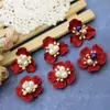 Acrílico Pengqi vermelho grande imitação de concha flor de liga tridimensional coração acessórios grupo decorativo leque sapatos Xizang material DIY bolsa