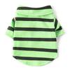 Roupa para Pet Primavera, Verão e Outono Duas Pernas Listrada Camisa Polo com Gola de Camisa Roupas para Gato e Cachorro Teddy Bichon Pomeranian