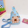 Bolsa Infantil Nova Primavera 2025 Desenho Animado Tecido de Nylon Ombro Transversal Peito Multifuncional Bolsa de Armazenamento para Bebê