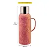 SNOW ROCK Botella de Agua de Viaje de Gran Capacidad de Titanio Puro de Alto Valor, Taza Aislada con Separación de Té y Agua, Taza de Agua de Titanio Puro de Regalo