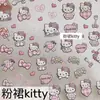 Pegatinas de Uñas de Dibujos Animados Chica Linda DIY Estereoscópico en Relieve Hello Kitty Cuadros Lazo Decoración DIY Polaroid