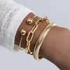 Acessórios Transfronteiriços Wish Supply Pulseira de Coração e Folha Tendência Europeia e Americana Conjunto de 6 Peças Atacado