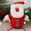 Decorações de Natal bolsa de presente infantil criativa bolsa tote com atmosfera bolsa de doces alce árvore pequenos enfeites de presente