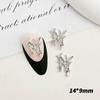 Japonés nueva aleación lazo joyería para uñas estilo lujo ligero lindo tridimensional gato pajarita decoración de uñas al por mayor